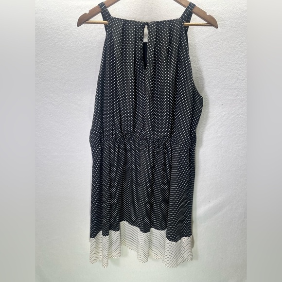 Maurices polka Dot Dress Womens 1 Plus Size Stretch Cute Flowy Summer 1885 - Picture 7 of 8